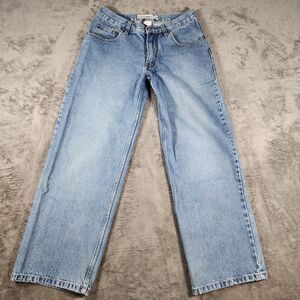 Bullhead Mens 30x30 Vintage Y2K Baggy Wide Leg Skate Grunge Blue Denim Jeans 90s